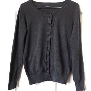 3/$15 Dark Gray Cardigan Size Large